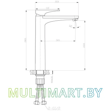 Смеситель AV Engineering AVDAR3-51015 картинка 3